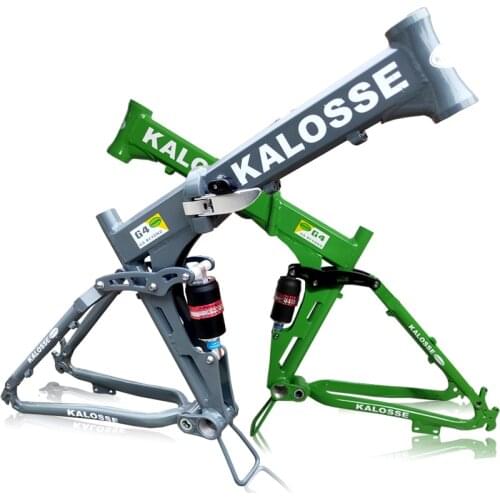 Kalosse Full Suspension Alloy Adults bicycle Frame 26*2.3 Inch Mountain Bike Frame