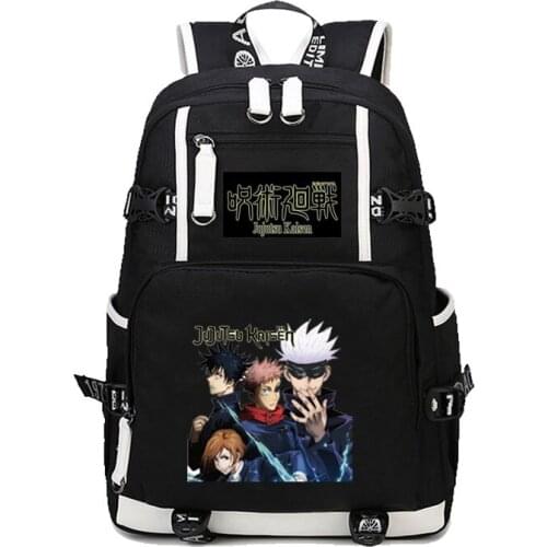Anime jujutsu kaisen Backpack School Bags Bookbag Satchel Work Bag women men Laptop Travel Shoulder Bags