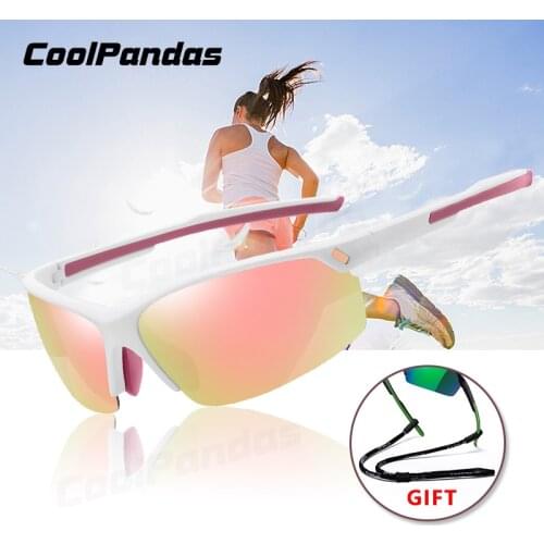 Outdoor Sports Sunglasses Women Polarized Glasses Men TR90 Legs Pink Mirror Lens Anti-Glare Eyewear Female lentes de sol hombre