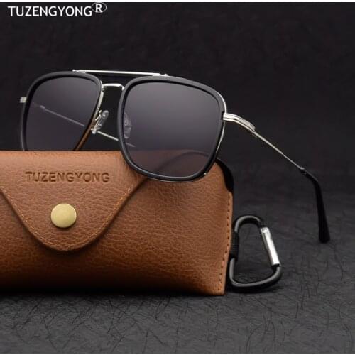 TUZENGYONG 2021 New Steampunk Sunglasses Polarized Men Women Brand Designer Vintage Sun Glasses High Quality UV400 Oculos de sol