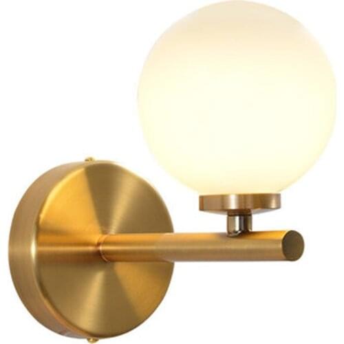 3W 6W 9W LED Glass Ball Wall Lighting Fixtures for Aisle Bedroom Indoor Wall Lamp Bathroom Mirror Lights with G4 Bulb WF1013