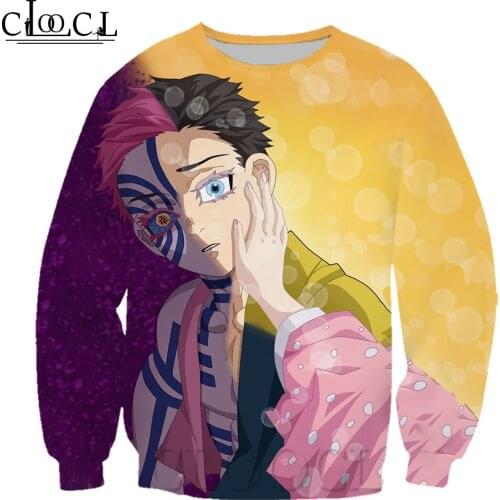 HX Kimetsu No Yaiba The Movie: Mugen Train Akaza 3D Print Men Women Sweatshirt Fashion Long Sleeve Tops Pullover Drop Shipping