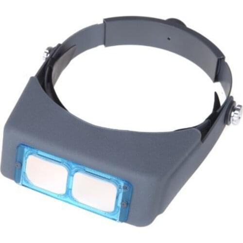 Head-Mounted Magnifying Glass Reading Electronic Clock Repair Micro-Engraving Jewelry Making Tools 4 Lenses
