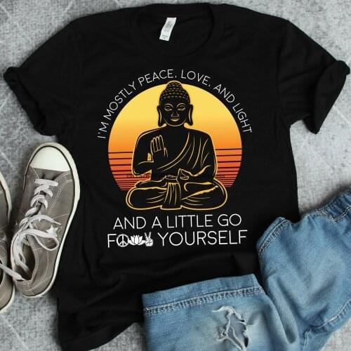 Funny Yoga Shirt Peace Love Light Meditation Gift Yoga Gift Gifts For Yogis Zen Shirt Meditation Gift Yoga Funny Gifts