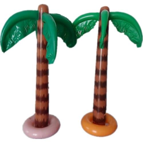 1pc 90cm Inflatable Palm Tree Blow Up Hawaiian Style Artificial Coconut Palm Trees Summer Beach Pool Party Supplies