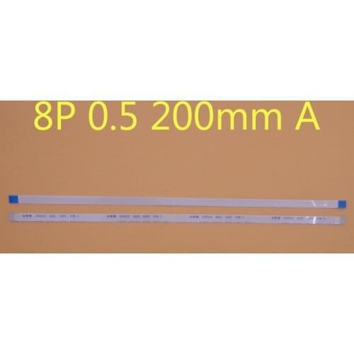 100pcs New FFC FPC flat flexible cable 0.5mm pitch 8 pin 8PIN Forward Length 200mm Width 4.5mm Ribbon Flex Cable