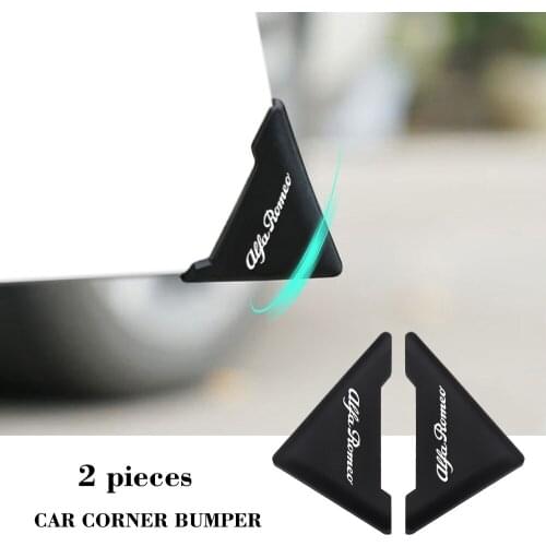 2 Piece/set Silicone Car Door 90 Degree Angle Corner Cover Bumper Crash Anti-Scratch Protection for ALFA ROMEO 147 159 156