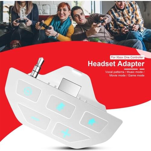 For Xbox One Stereo Headset Adapter Controller Audio Adapters Hoofdtelefoon Converter For Microsoft Xbox One Wireless Gamepad