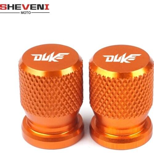 Motorcycle Accessorie CNC ALuminum Wheel Tire Valve Stem Caps Dust Covers with Logo For KTM Duke 125 200 390 250 2013-2017