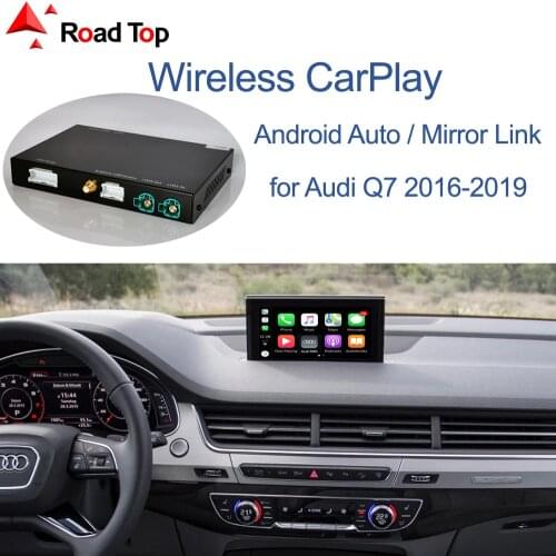Wireless Apple CarPlay Android Auto Interface for Audi Q7 2016-2019, with Mirror Link AirPlay Car Play Functions