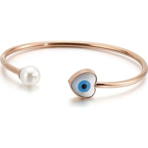 Heart Eye Bracelets, Good Luck Pearls, Birthday Gifts for Girlfriends and Girlfriends