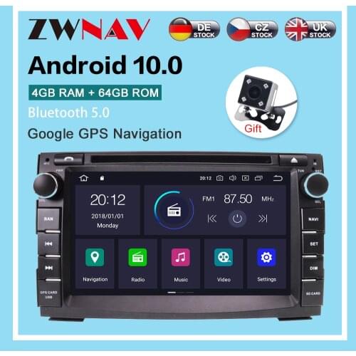 Android 10.0 4+64GB DVD player Radio GPS Navigation For KIA Ceed 2010-2016 Venga Multimedia Player Radio stereo headunit DSP