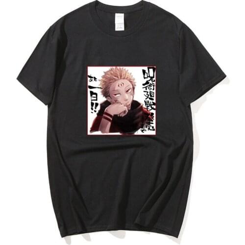 Japanese anime Jujutsu Kaisen Men Cotton T Shirt Men Women Print Couple Harajuku T-Shirts t shirt Hip Hop Tee Tops