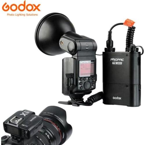 Godox Witstro AD360II-C TTL Powerful Speedlite Flash + PB960 Lithium Battery Black + X1C TTL Transmitter for Canon EOS Camera