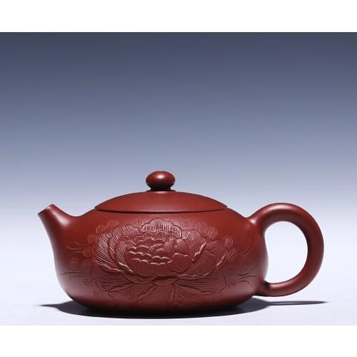 H2245 160cc Yixing teapot ball hole Shi Zhu mud Dahongpao handmade teapot