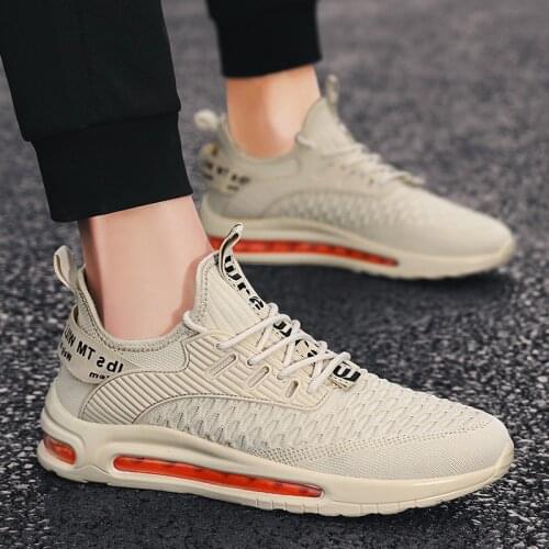 Sneakers-mens solid shoe sports mesh white Shoes men 2020 knitting espadrilles Mens summer Sneaker 39 breathable Fashion mens s