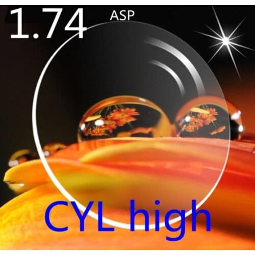 2.4.2stock 1.74 ASP extended Single Vision Lens(prescription eyeglasses lens)