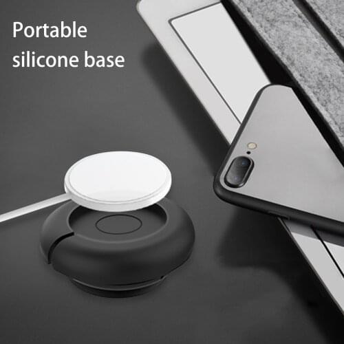 Magnetic Wireless Charger Silicone Base Stand Bracket Phone Holder Station Dock For iPhone 12 Charger Holder Support Mount