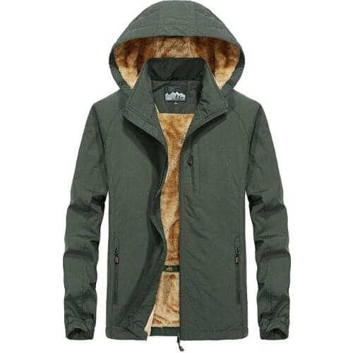 Men Casual Hooded Plus Winter Thick Warm Male Jackets