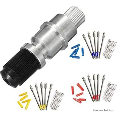 Graphtec Blade Holder + 15Pcs Blades Set Vinyl Cutter Plotter 30 45 60 Degree Accessories Tool
