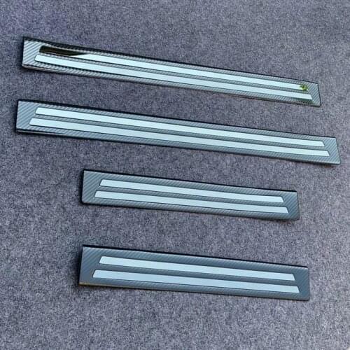 Auto door sill plate trim scuff plate for Mazda 3 2019 2020, car accessories,4pcs/set,stainless steel