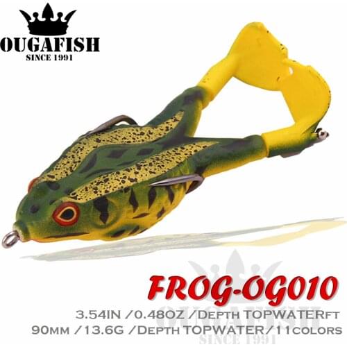 New Soft Lure Frog Lures Weights 9cm13.6g Topwater Lure Bait Black Fish Bass Fishing Tackle Top Water Lure Articulos De Pesca