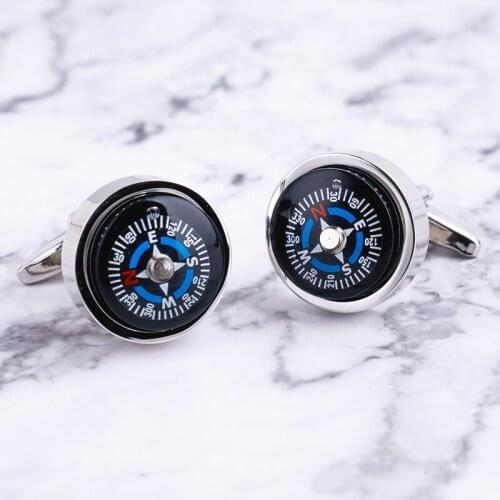 Novelty Compass Mens Suit Shirt Dress Cufflinks Cuff Links Jewelry Wedding Party