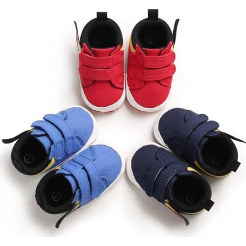 Prewalker Spring nd Autumn Styles 0-18 Months baby Walking Shoes Soft Soles Baby Shoes Middle Top Fashion Shoes