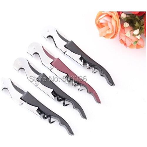 Wholesale 100pcs/lot Multifunction Beer and Wine Screw Corkscrew Opener Wine Champagne Grape Wine Bottle Opener