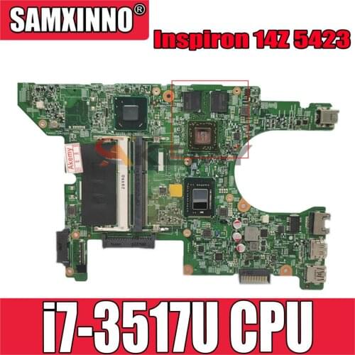 Original Laptop motherboard For DELL Inspiron 14Z 5423 I7-3517U Mainboard 11289-1 CN-0G23M4 0G23M4 SR0N6 HM77 216-0833018