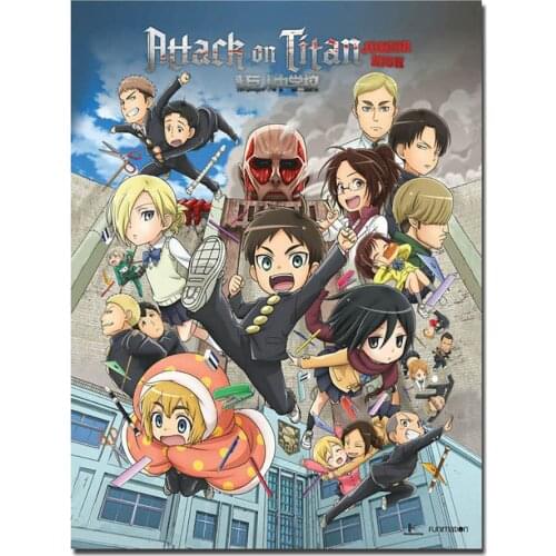 Poster Canvas Painting Nordic Style Printed Attack On Titan Japanese Anime Modular Pictures Wall Art For Bedroom Home Decoration