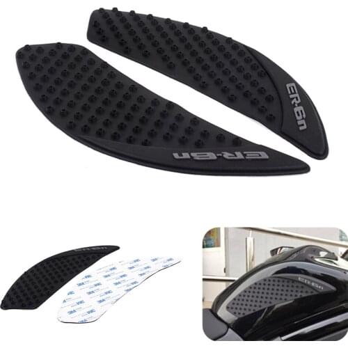 1 Pair Motorcycle Accessories Rubber Gas Oil Fuel Tank Pad Protector Decal Sticker for Kawasaki ER6N 09-15