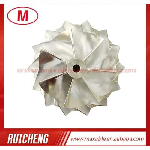 RHF5 52.56/68.00 mm 7+7 blades high performance turbocharger billet/milling/aluminum 2618 compressor wheel