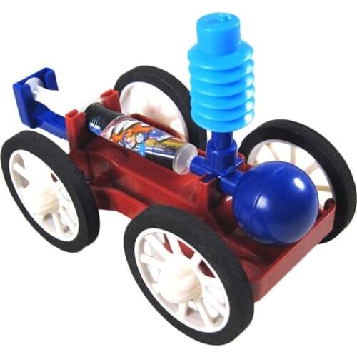 DIY Air Powered Car Assembly Model Physics Scientific Experiment Educational Kids Toy
