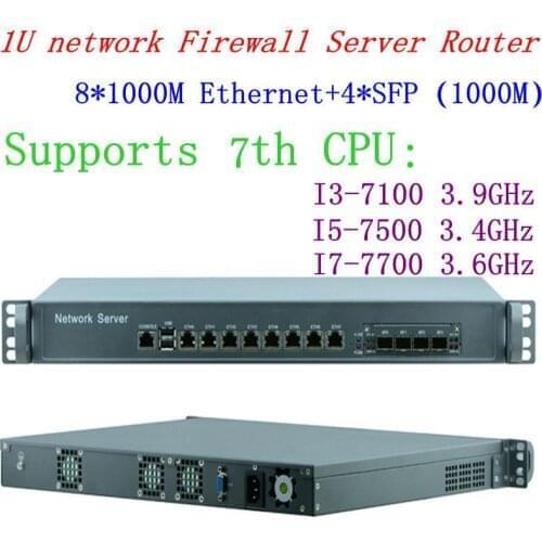2G RAM 500GHDD Support ROS RouterOS 1U firewall server router with 6*1000M inteL 82574L LAN 2*SFP 2*bypass Intel I5 3470 3.2G