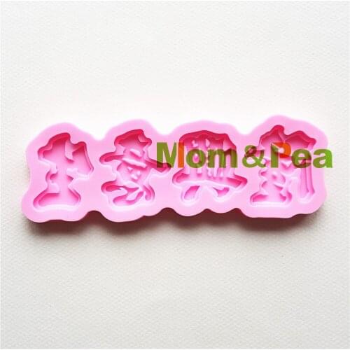 Mom&Pea MPA1707 Good Business Shaped Silicone Mold Cake Decoration Fondant Cake 3D Mold Food Grade Soap Mold