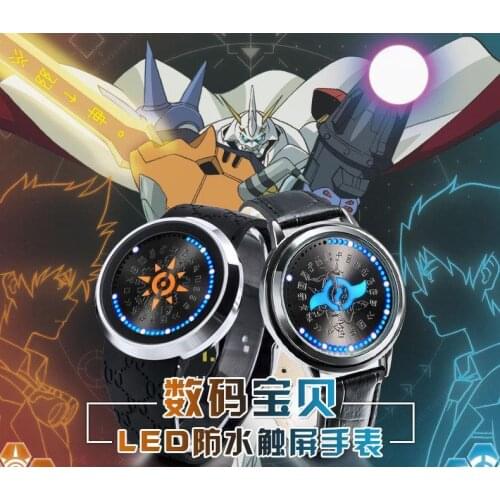 Digimon Adventure 15th Anniversary Courage LED Watch DIGIVICE Waterproof Touch Screen Wristwatch Cosplay Props Gift New