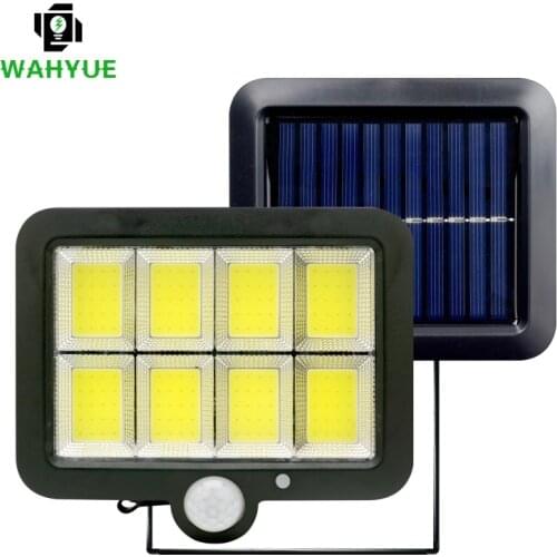 LED Solar Outdoor Light Motion Sensor Flood Light IP65 Waterproof Garden Decoration Garage Patio Light 3 Modes Solar Wall Lamp