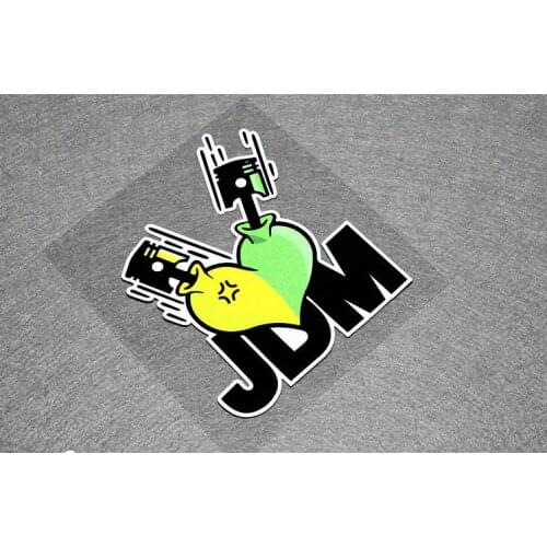 Reflective heart with crossed piston JDM stickers Japanese drift decals vinyl motocross car sticker for laptop truck