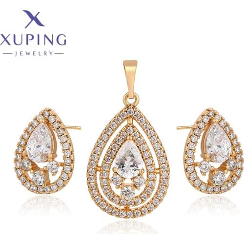 Xuping Fashion Newly Luxury Style Women Jewelry Set of Gold Plated for Party Gift ZBS67413