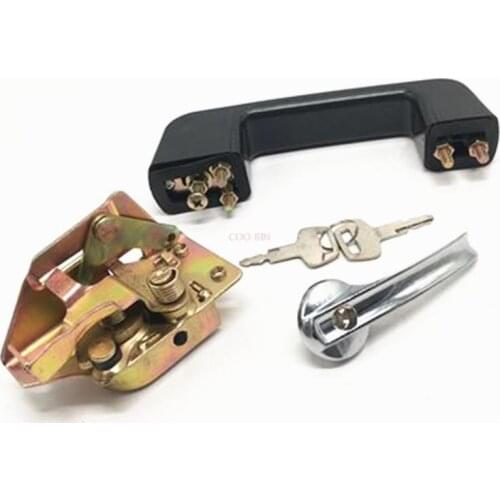 Door lock assembly lock block handle for HYUNDAI 55-7 200 210-5 220-5 Excavator Accessories