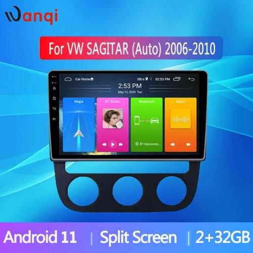2+32G Android 10 GPS navigation 2Din player for Volkswagen Sagitar 2006 2007 2008 2009 2010 Touch screen radio multimedia player