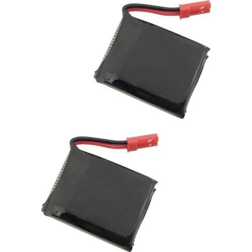 2PCS/Lot 3.7V 650mAh Lipo Battery JST Connector For X8TW X8T Q1012 Q9 RC Quadcopter Spare Parts