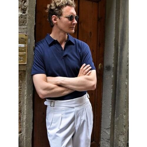 2021 summer white suit pants mens korkh Gurkha mens slim fit Capris pants gentlemanly style