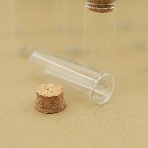 24 Pieces 12ml 22*60mm Mini Glass Jars Cork Bottles Test Tube Stopper Spice Bottles Container Small DIY Vials Tiny Bottle glass