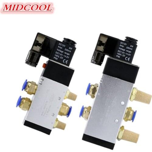 5 Way Port 2 Position 4V210-08 Pneumatic Solenoid Valve 12V 24V 220V