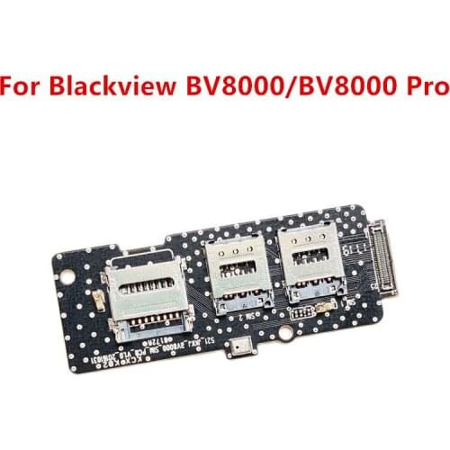 For Blackview BV8000/BV8000 Pro Cell Phone New Card Holder SIM Card Holder With Flex Cable Tray Card Slot Tray Reader