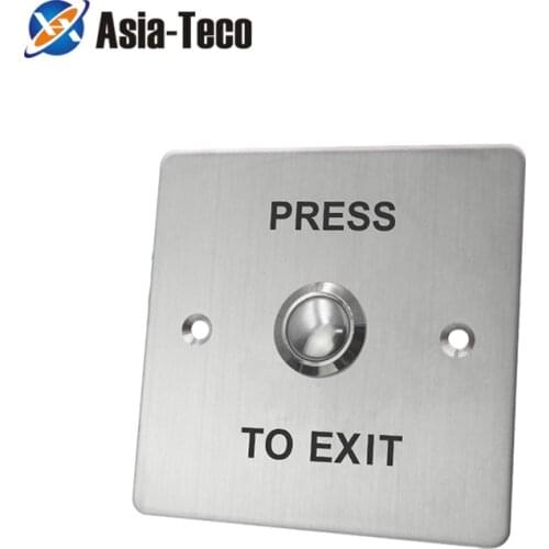 Door Exit Button Release Push Switch Stainless Steel Switch Push Release Alloy with for Home Access Control Lock System control