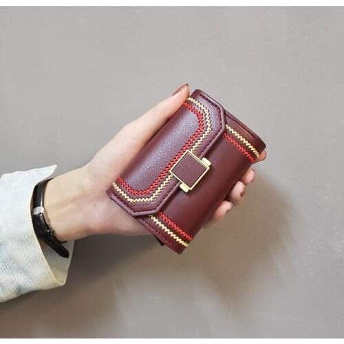 2020 new PU Leather Womens card holder Multi Slots Business card holder Trend Knitting id card wallet Fahsion bank Card case