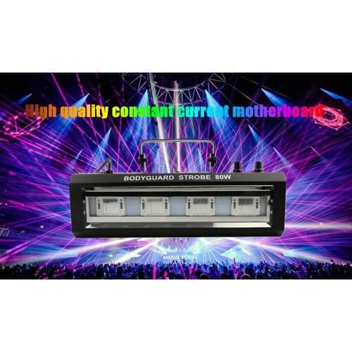RGB and White Strobe Projector DJ Disco Lights 40W 60W 80W 100W Sound Party Light Flash Stage Lighting Effect Strobo For Home P